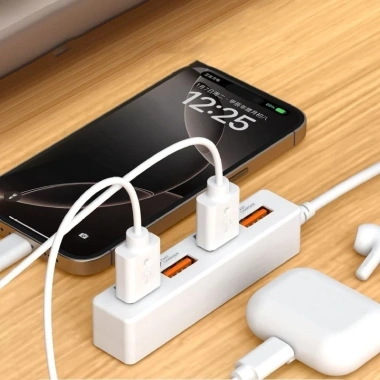 USB Hub 4 cổng cáp mở rộng 115cm – Thiết kế di động 8cm, sạc PC/Laptop/Phone nhanh