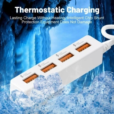 USB Hub 4 cổng cáp mở rộng 115cm – Thiết kế di động 8cm, sạc PC/Laptop/Phone nhanh