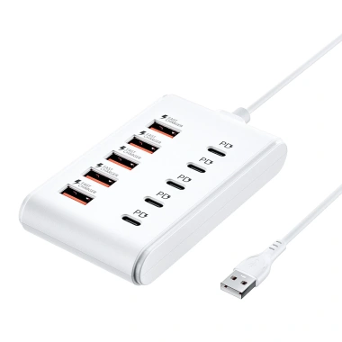 USB HUB OTG 10 Cổng Sạc Nhanh, Dải Nguồn & Ổ Cắm Nối Dài - Giá 85.800 VND