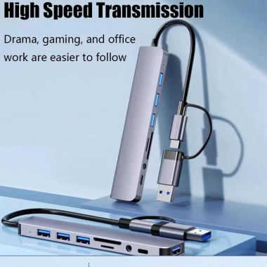 USB HUB Type C Đa Cổng 4 Port Adapter cho Điện Thoại, Laptop, PC - Tốc Độ 5Gbps, Giá Giảm 110k
