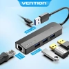 USB HUB Vention: Đầu chia USB A sang RJ45 Gigabit 10/100/1.000Mbps, 4 cổng USB 3.0/2.0, giảm giá 390.000₫