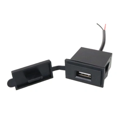 USB Sạc Xe 12-24V 2.4A Chống Thấm Nước - Chuyển Đổi Hình Vuông Xe Máy - Hrtyvhin
