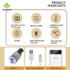 USB Sữa Nước Ấm HENGHOME Bình Nóng Di Động, Túi Cách Nhiệt Xe Đẩy Du Lịch Bé 3