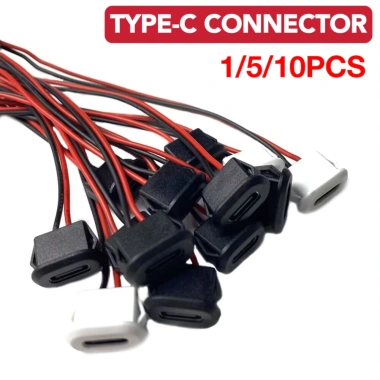 USB Type-C Đầu Nối Chống Nước Nén Trực Tiếp 1-10 Cái, Đế Nữ, Ổ Cắm Nữ, Sạc Hàn - 43.443₫ USB Type-C Đầu Nối Chống Nước Nén Trực Tiếp 1-10 Cái, Đế Nữ, Ổ Cắm Nữ, Sạc Hàn - 43.443₫