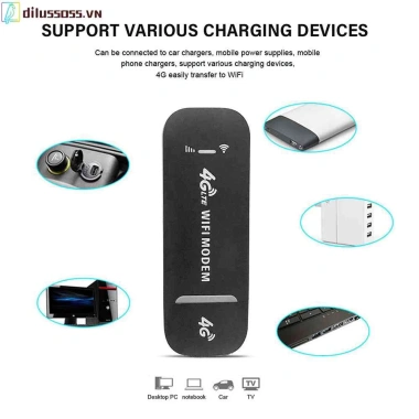 USB WiFi 4G DCOM OlaxU80 Tốc độ 150Mbps Giá rẻ 220.000 Phát WiFi từ SIM 3G/4G