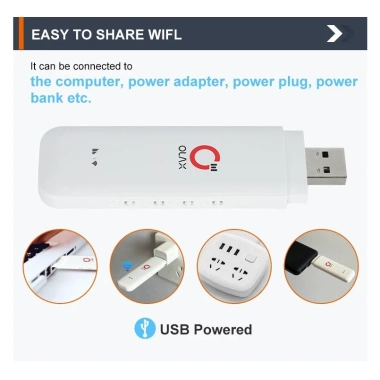 USB WiFi 4G DCOM OlaxU80 Tốc độ 150Mbps Giá rẻ 220.000 Phát WiFi từ SIM 3G/4G