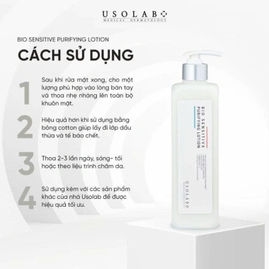 Usolab Bio Sensitive Purifying Lotion 500ml - Dưỡng da mụn cho Spa, giảm 21% 3