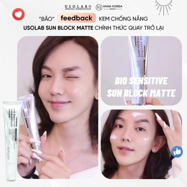 USOLAB Kem Chống Nắng SPF 50 PA++++ 50ml Da Dầu Mụn - Matte, Giá 129k 9 USOLAB Kem Chống Nắng SPF 50 PA++++ 50ml Da Dầu Mụn - Matte, Giá 129k 9