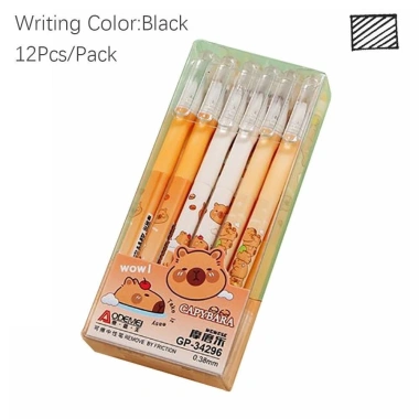 UUMIR 12 Bút Gel Xóa Được 0.38mm Capybara Đen/Xanh - Bút Mực Chữ Ký Siêu Mịn 10 UUMIR 12 Bút Gel Xóa Được 0.38mm Capybara Đen/Xanh - Bút Mực Chữ Ký Siêu Mịn 10