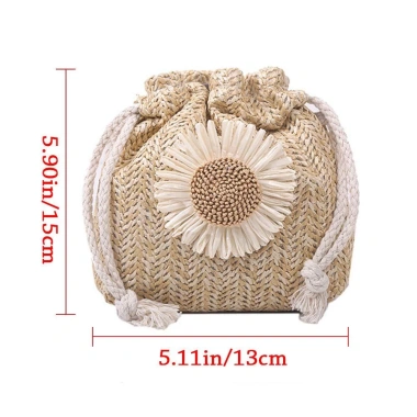 UUMIR Cối Đeo Chéo Hoa Hướng Dương, Dây Rút Xinh Xắn - 78.948 VND 2 UUMIR Cối Đeo Chéo Hoa Hướng Dương, Dây Rút Xinh Xắn - 78.948 VND 2