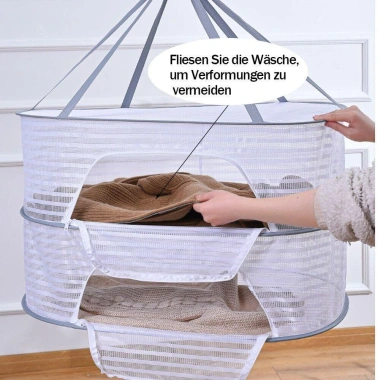 Uumir Máy Sấy Thảo Dược Gập 1-3 Lớp Lưới, Khóa Kéo, Treo Giá Phơi - Chỉ 81.000đ