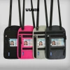 UUMIR Túi đựng hộ chiếu chặn RFID, dây đeo cổ điều chỉnh, đỡ thẻ nylon, chống trộm, chống thấm nước đa chức năng nam nữ
