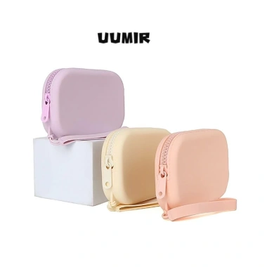 UUMIR Túi Đựng Mỹ Phẩm Silicon Chống Nước Dây Kéo Trơn - Túi Du Lịch Dành Cho Nữ Bé Gái