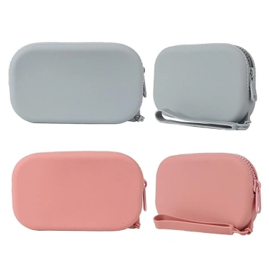 UUMIR Túi Đựng Mỹ Phẩm Silicon Chống Nước Dây Kéo Trơn - Túi Du Lịch Dành Cho Nữ Bé Gái