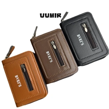 UUMIR Ví Ngắn Chống Trộm Dung Tích Lớn Nhiều Ngăn Tiền Xu Thiết Kế Tối Giản Nam