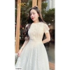 V4.910 Váy đầm kem ren xòe dài công sở – Dolce Viva, cổ voan nữ tính, chỉ 450.644₫ 7
