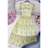 V5.701 Váy hoa nhí vàng dáng xòe dập ly nữ tính - Dolce Viva Colection - Đầm công sở voan 510k 3