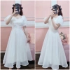 V61 Váy Tay Định Cườm Xoè Công Chúa Dự Tiệc – Đầm Cưới Cô Dâu 380k 8