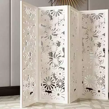 Vách ngăn bình phong gỗ hoa bướm GTS301 – Tặng chân, bán từ 2 tấm, giá 224.000₫