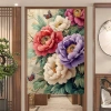 Vách Ngăn Rèm Cửa Hoa Lớn - Rèm Ngắn Vải Nửa Màn, Phù Hợp Nhà Bếp & Phòng Tắm - 185.600 VND