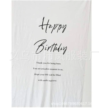 Vải backdrop chụp ảnh sinh nhật cực xinh, chất liệu mềm mại, giảm 20% chỉ 161.000 VND