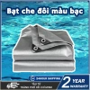 Vải Bạt Che Nắng Màu Bạc Chống Thấm Nước - May Viền Đóng Khoen Sẵn Giá Tốt 2