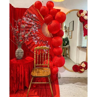 Vải Con Công Decor Tết 2.026 – Phông chụp ảnh, Background Tết, 39.000đ TiTi Decor