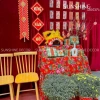 Vải Con Công Đỏ Xanh Trang Trí Tết, Trung Thu - Phong Cách Truyền Thống, Giá 67.500₫ 5