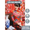 Vải Con Công Triện Đỏ Vintage - Trải Bàn và Decor Phông Nền Chụp Ảnh Tết Ưu Đãi 44.500₫ 3