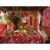 Vải công Cotton Loại 1 cao cấp màu sắc nét - May áo, trang trí Tết, khăn phủ bàn, vỏ chăn phong cách xưa, chỉ 35.000₫ 7