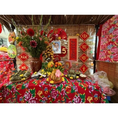 Vải công Cotton Loại 1 cao cấp màu sắc nét - May áo, trang trí Tết, khăn phủ bàn, vỏ chăn phong cách xưa, chỉ 35.000₫ 7