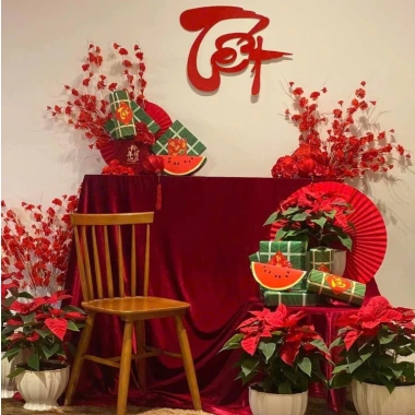 Vải đỏ đa năng làm phông nền chụp ảnh Tết Noel đám cưới - Giá chỉ 19.264 đồng 8