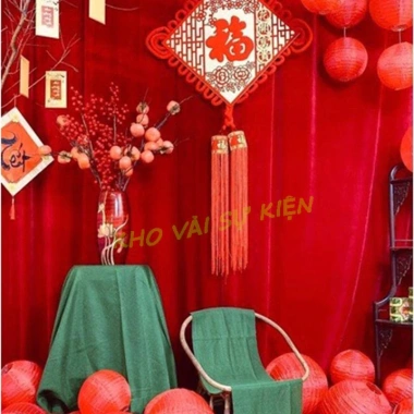 Vải Đỏ Trang Trí Tết Noel Trung Thu - Phông Nền Lễ Hội Đẹp Mắt Giá 29.960₫