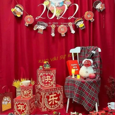 Vải Đỏ Trang Trí Tết Noel và Trung Thu - Phông Nền Đẹp Mắt, Giá Giảm 29.960 VNĐ