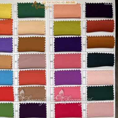 Vải lụa Mỹ VAD02 - mềm mịn, dày dặn, cho quần áo dài, yếm, váy đầm cách tân truyền thống, chỉ 60.000₫