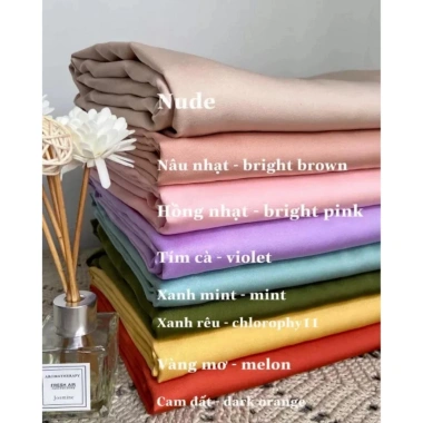 Vải lụa Ngọc VAD06 mềm mịn, dày dặn - quần áo dài, yếm, váy đầm cách tân 56.000đ