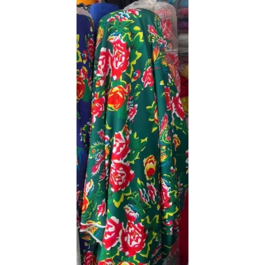 Vải lụa Nhật hoa công phượng khổ ngang 1.5m, co dãn mềm mịn, trang trí Tết, giá 62.000đ