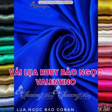 Vải lụa Ruby Bảo Ngọc Valentino - mềm mịn, dày dặn, thích hợp quần áo dài, yếm, váy đầm cách tân - 160.000₫ 8 Vải lụa Ruby Bảo Ngọc Valentino - mềm mịn, dày dặn, thích hợp quần áo dài, yếm, váy đầm cách tân - 160.000₫ 8