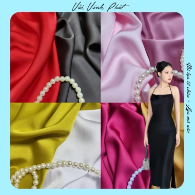 Vải Lụa Tô Châu (Lụa mã não) mềm mịn, giá chỉ 69.000 – thích hợp áo dài, đầm váy, sơ mi, bà ba