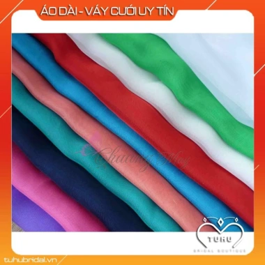 Vải lụa Tô Châu VAD01 - dày dặn, may quần áo dài, yếm, váy đầm cách tân 90k