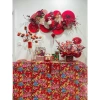Vải nhung decor phông nền Noel, nơ khổng lồ & vải con công đỏ xanh Tết – 75.000đ