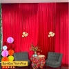Vải nhung đỏ 1,6m x 1m - Phông rèm decor góc Tết, giá chỉ 38.000₫ (giảm từ 49.400) 4