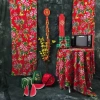 Vải Nhung Đỏ 5mét Con Công Trang Trí Tết 2.026 Phông Nền Decor Chụp Ảnh Trung Thu Giá 41.155đ 2