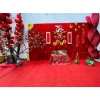 Vải Nhung Đỏ 5mét Con Công Trang Trí Tết 2.026 Phông Nền Decor Chụp Ảnh Trung Thu Giá 41.155đ 5