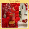 Vải Nhung Đỏ Con Công - Phông Nền Trang Trí Tết Trung Thu Miu Party Ưu Đãi 88.350đ 6