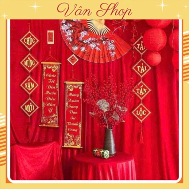 Vải Nhung Đỏ Con Công - Phông Nền Trang Trí Tết Trung Thu Miu Party Ưu Đãi 88.350đ
