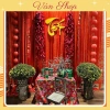 Vải Nhung Đỏ Con Công - Phông Nền Trang Trí Tết Trung Thu Miu Party Ưu Đãi 88.350đ 8