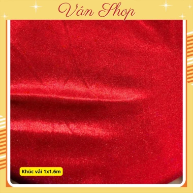 Vải Nhung Đỏ Con Công - Phông Nền Trang Trí Tết Trung Thu Miu Party Ưu Đãi 88.350đ