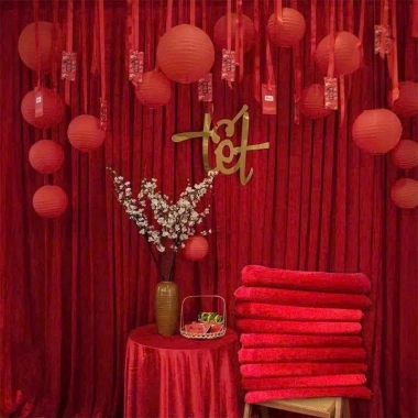 Vải nhung đỏ đa năng 60x100cm - Phông nền, rèm, nơ Noel, châu nhung Trung Thu & Tết - Giá ưu đãi 60.000 VND 9 Vải nhung đỏ đa năng 60x100cm - Phông nền, rèm, nơ Noel, châu nhung Trung Thu & Tết - Giá ưu đãi 60.000 VND 9