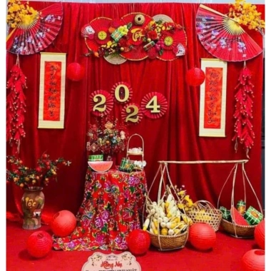 Vải nhung đỏ sang trọng – Trang trí, làm rèm decor ngày Tết, giá ưu đãi 99.000₫ 9